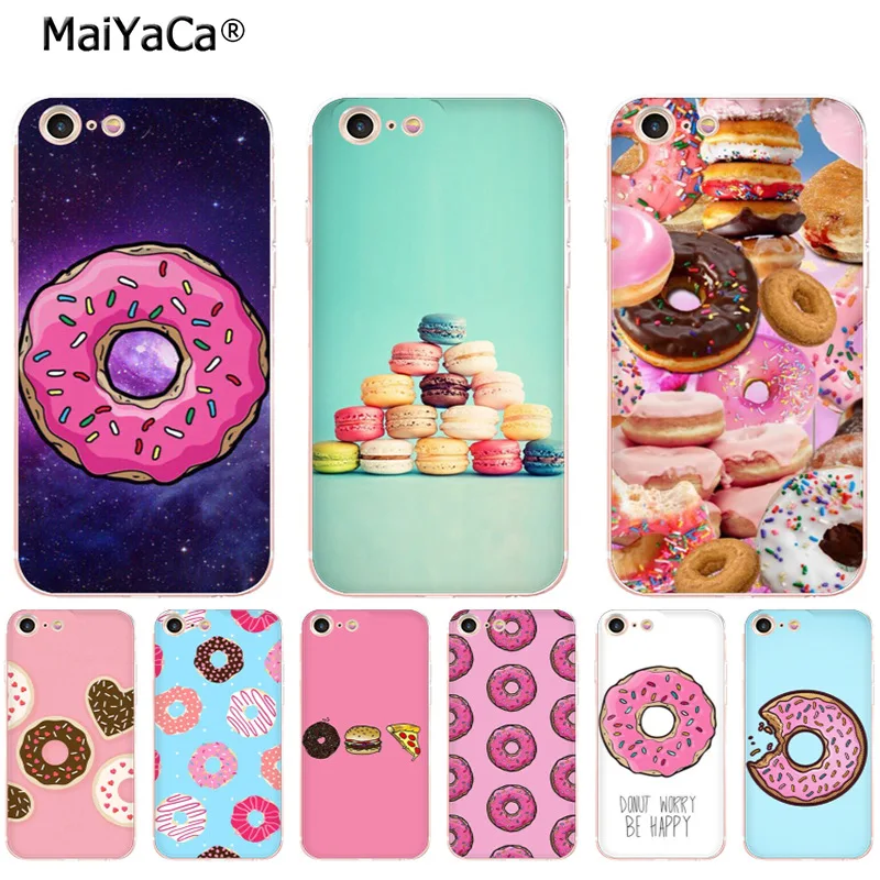 Фото Мягкий чехол MaiYaCa donut wonderland для iPhone 8 7 6 6S Plus X XS MAX XR 5S SE 11pro max|case cover|phone cases4s case |