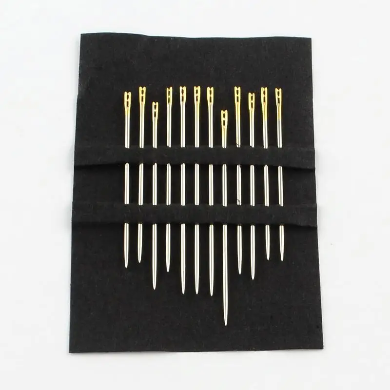 

12pcs/set Iron Pins Platinum Self-Threading Needles Jewelry Tools for DIY, Size about 36~42mm, Pin: 0.8mm;