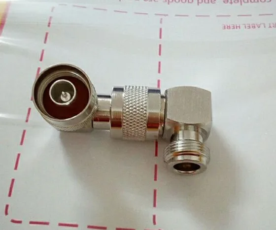 

20pcs brass N Type Male Plug to N Female Jack Right Angle RF Coaxial Adapter Connector