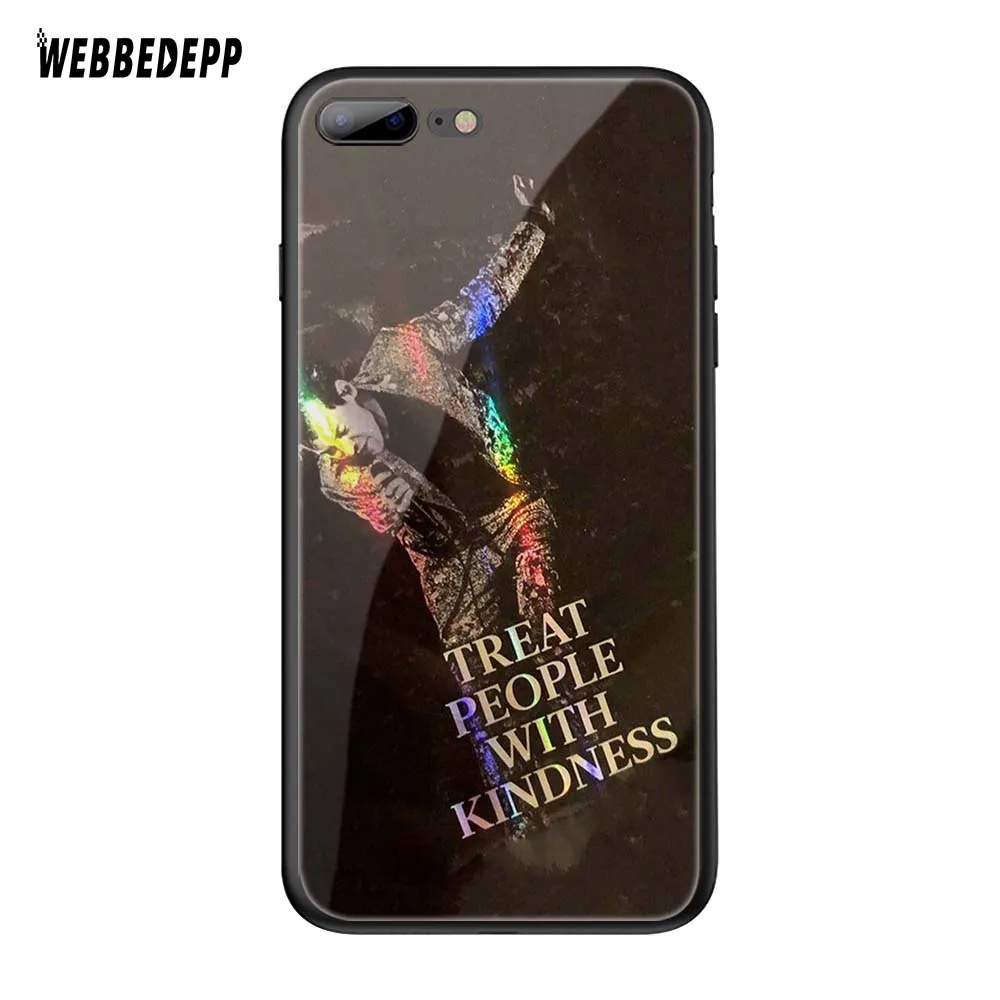 TG17 WEBBEDEPP One Direction в виде татуировки Harry Styles» закаленное Стекло чехол для Apple iPhone 6 6S 7 8 плюс 5 5S SE XR X XS 11 Pro MAX чехол - Цвет: TG17