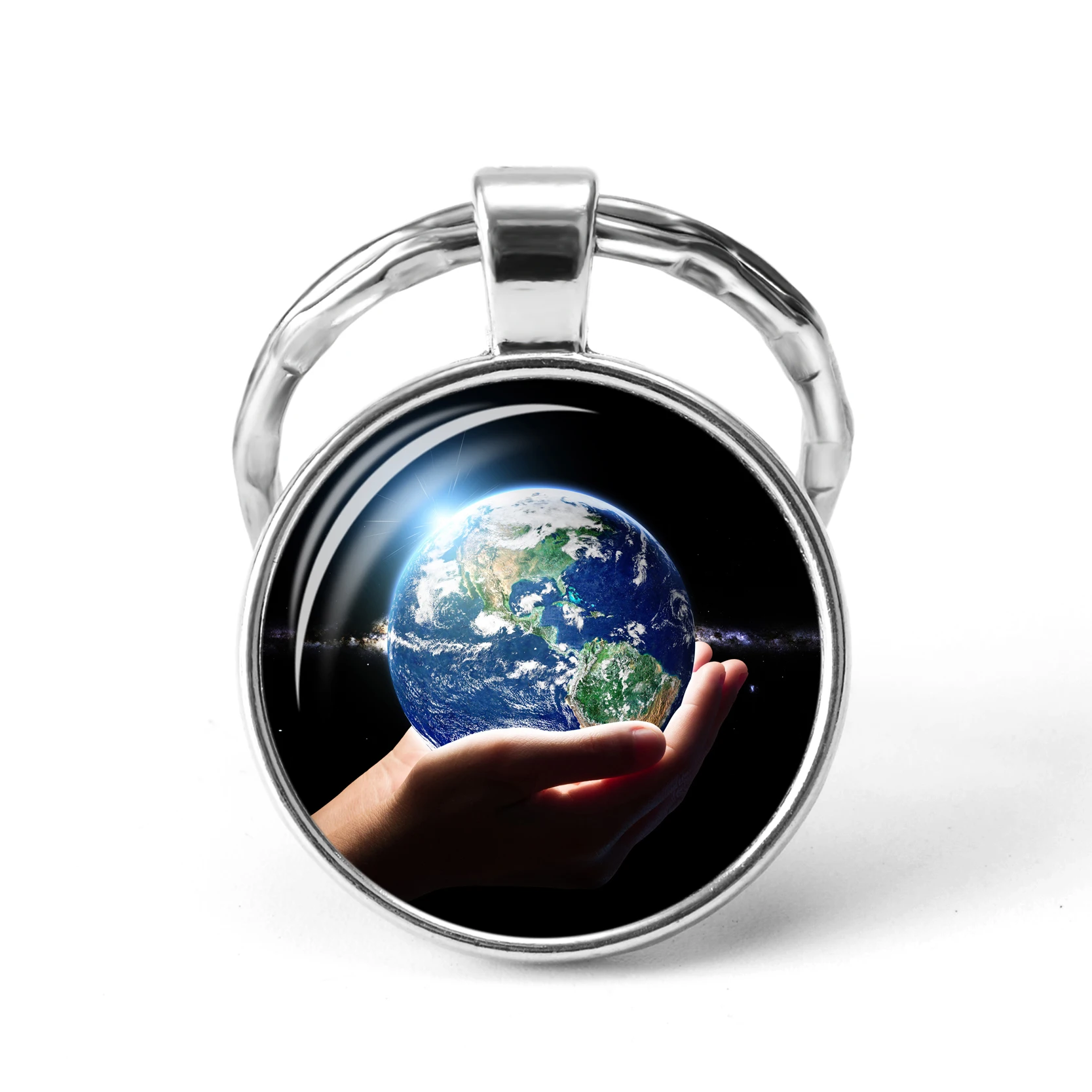 Защита Земли брелок со стеклянным кабошоном подвеска энергосберегающая и