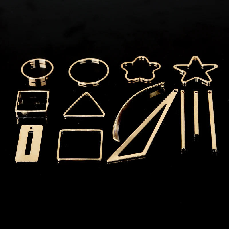 2017 корейский стиль круглые треугольные геометрические формы KC Подвески золотого