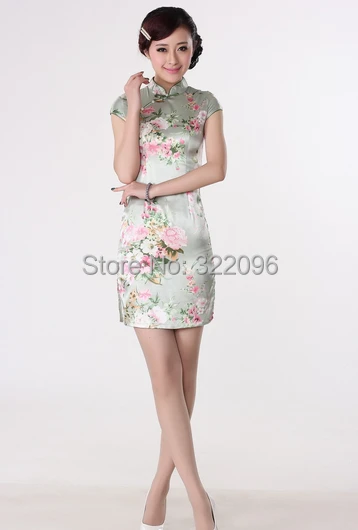 Шанхай история Новый 2017 модный ретро цветочный принт Винтаж cheongsam Китай