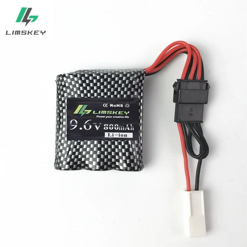 9,6 V 800mAh литий-ионная аккумуляторная батарея для 9115 9116 S911 S912 RC грузовик RC автомобиль аккумулятор 9,6 v Перезаряжаемые батарея