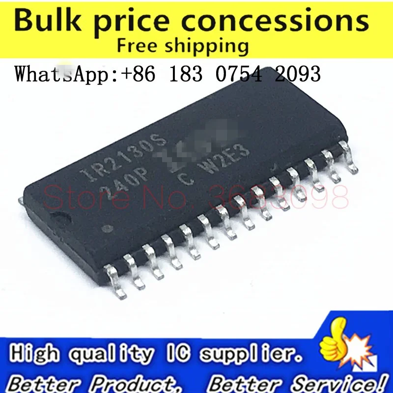 

Free Shipping 5pcs/lot New IR2130 IR2130S SOP-28 Drive the external switch IR2130STRPBF In Stock