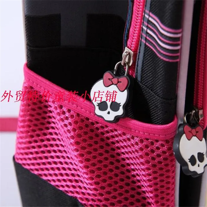 Рюкзак Monster High детские школьные сумки для девочек черные рюкзаки начальной школы