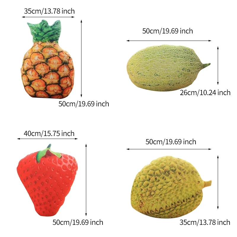 Детские плюшевые игрушки креативные симуляторы фрукты растительная форма