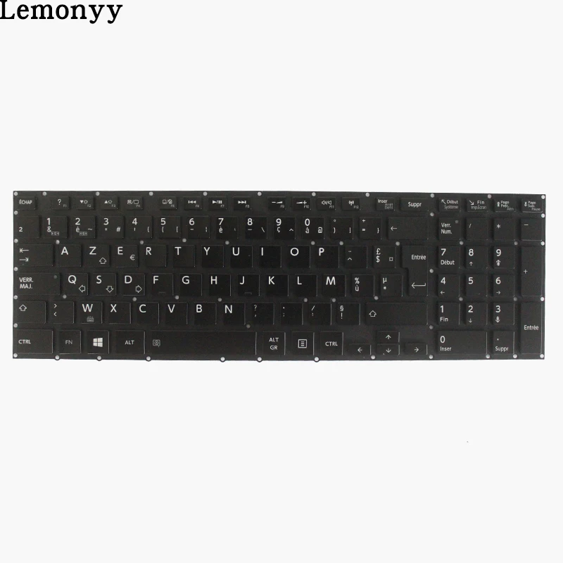 Французский Клавиатура для ноутбука Toshiba Satellite P55 p50 P50-A P50t без рамки FR Клавиатура ноутбука с подсветкой