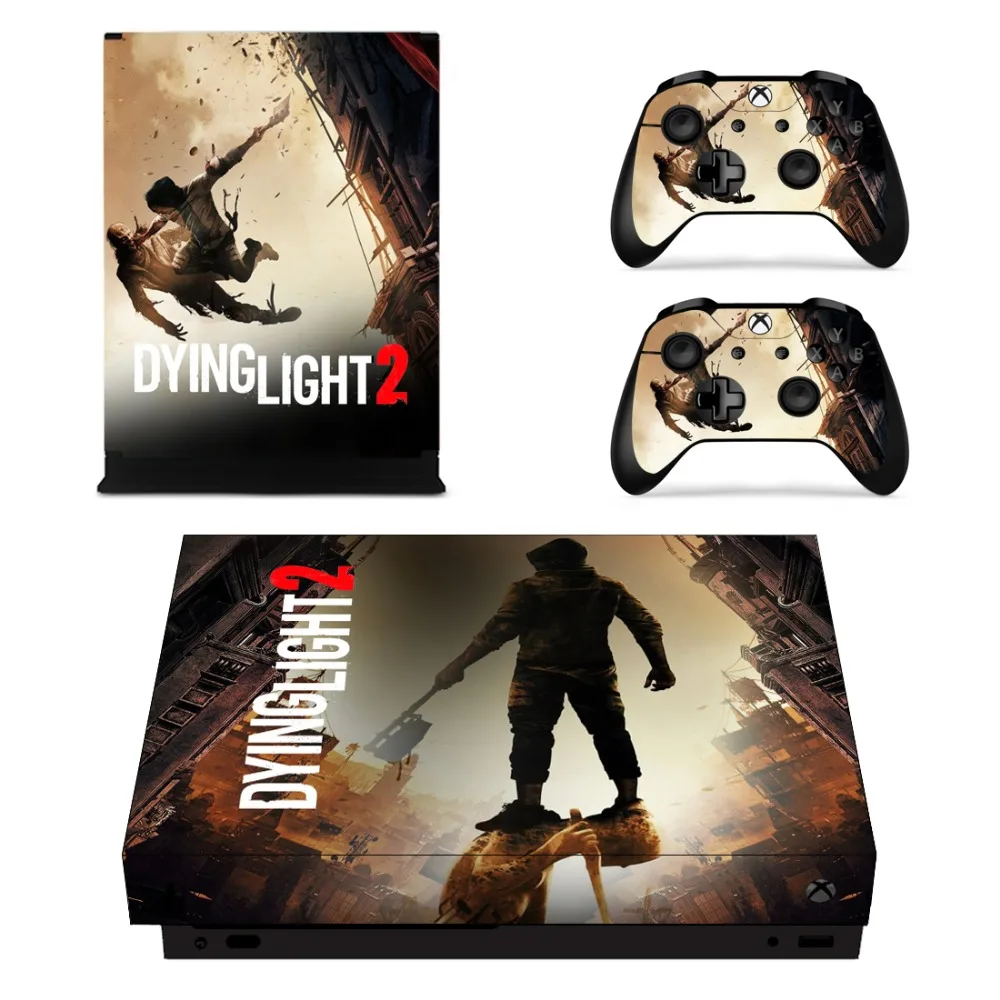 Умирает светильник 2 кожи Стикеры наклейка для Microsoft Xbox One X Slim консоли и