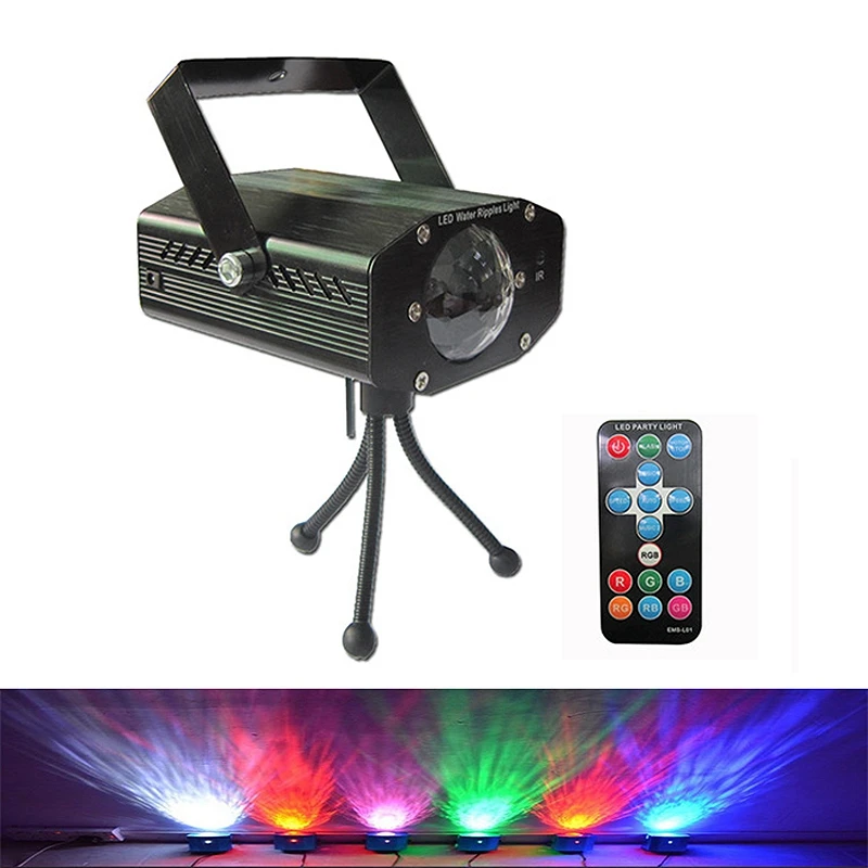 Rgb Led Водяной волновой сценический светильник с дистанционным управлением сценический светильник с пульсационным дисплеем вечерние лампы для проектора(штепсельная Вилка европейского стандарта