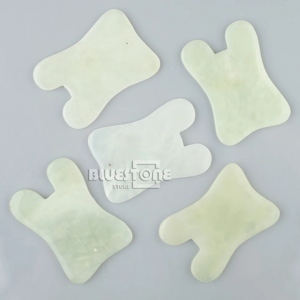 New Gua Sha Guasha массаж для лица красота Tool Chinese Natural Jade Health Cure | Красота и здоровье