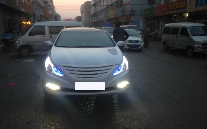 Высокое качество автомобиля Передняя решетка решетки для hyundai SONATA 8 2011- Аксессуары