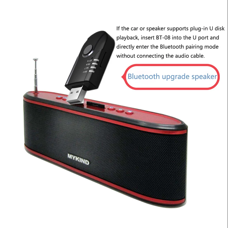 Bluetooth передатчик аудио USB Bluetooth приемник беспроводной адаптер 3,5 мм рецептор TF карта для автомобиля комплект аудио ТВ колонки