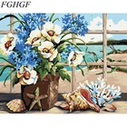 FGHGF ST09 цветочный Рисунок в рамке DIY живопись по номерам каллиграфия украшение дома для гостиной 40 см * 50 см