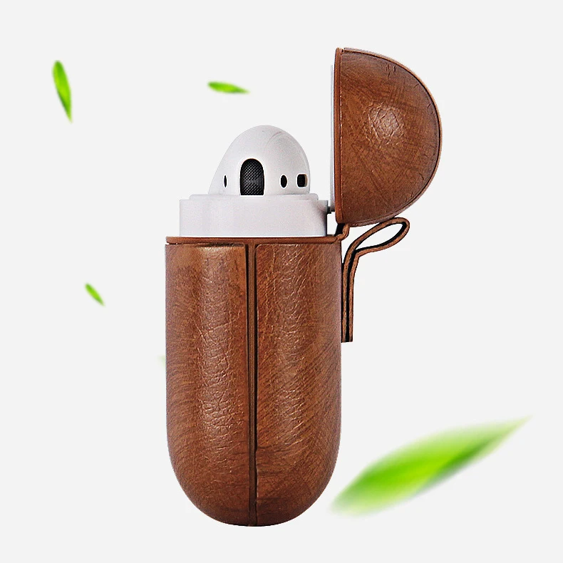 Бизнес-чехол для Apple Airpods чехол для Аксессуары для Airpods беспроводные наушники из искусственной кожи сумка для хранения ремень с кнопками