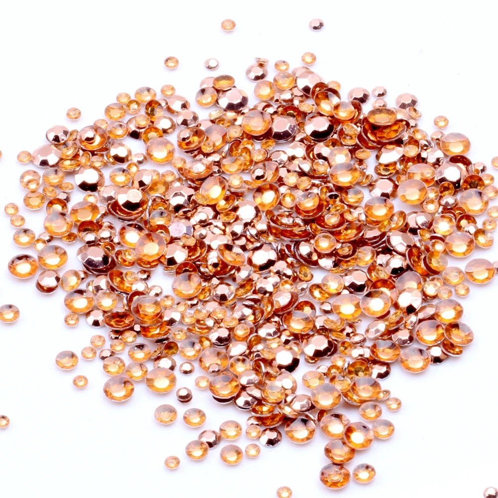 10 г Золотой/медный/Серебряный Круглый Flatback Дизайн ногтей украшения Шпильки