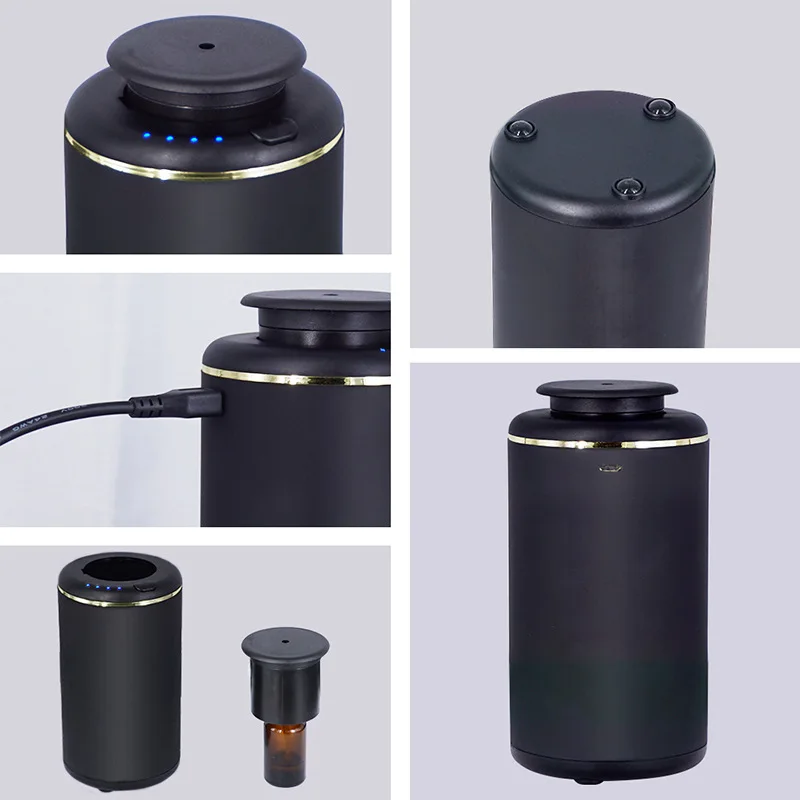 Автомобиль ароматерапия машина диффузор, черный лаконичный USB мини бесшумный аромат, не нужно нагревать и вода для ребенка дома офиса спальни