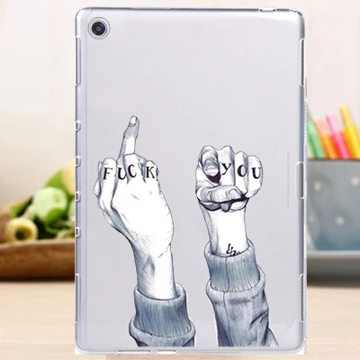 Новинка, мягкий ТПУ чехол с принтом для huawei MediaPad M5 lite, 10,1 дюймов, силиконовый чехол для телефона huawei MediaPad T5 10 10,1 - Цвет: k28