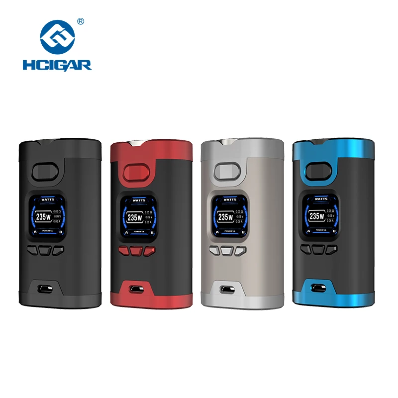 Оригинальный Hcigar Wildwolf 235 Вт TC коробка Mod Vape электронная сигарета испаритель