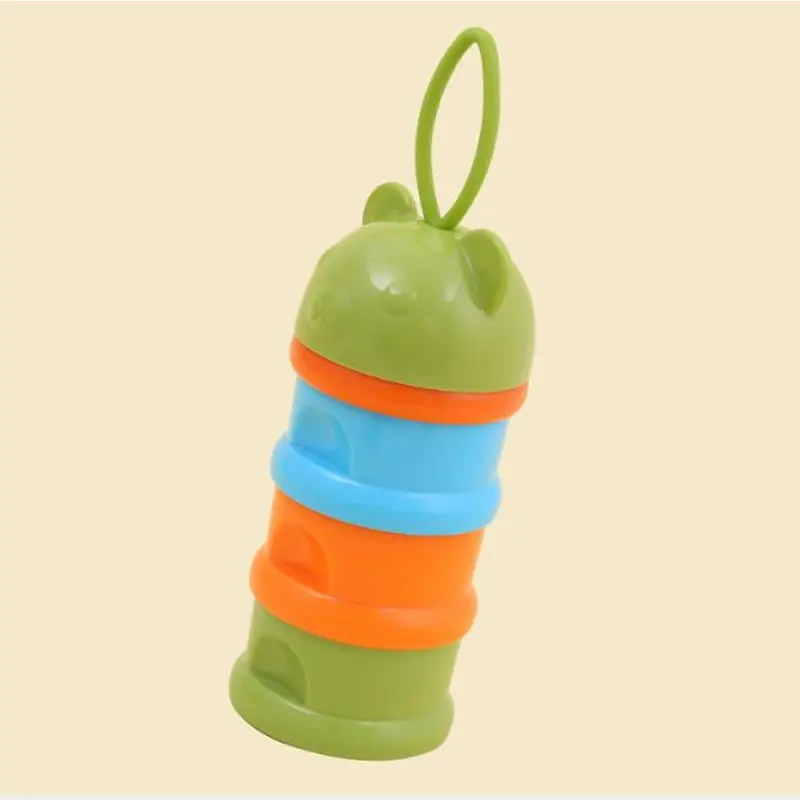 Портативный 3 х слойные стиль лягушки детское питание коробка для хранения из