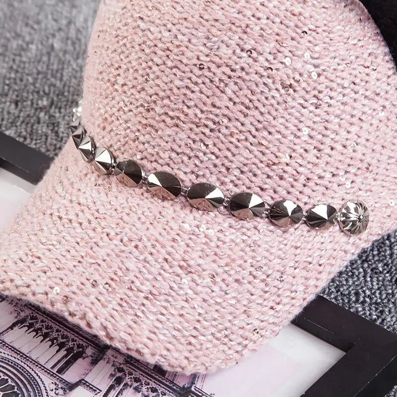 New fashion women girl's Hats spring summer cap cat ears hats snapback bone Hip Hop Caps wool knit baseball cap