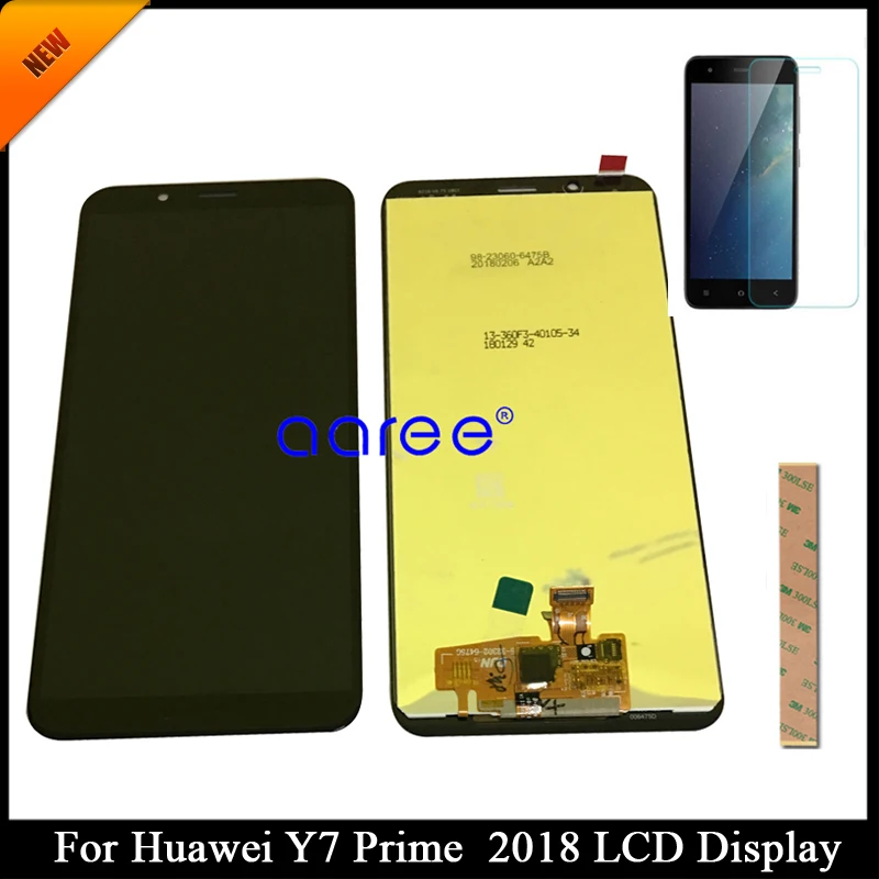100% протестированный ЖК дисплей класса AAA для HUAWEI Y7 Prime 2018 экран Huawei Pro с сенсорным