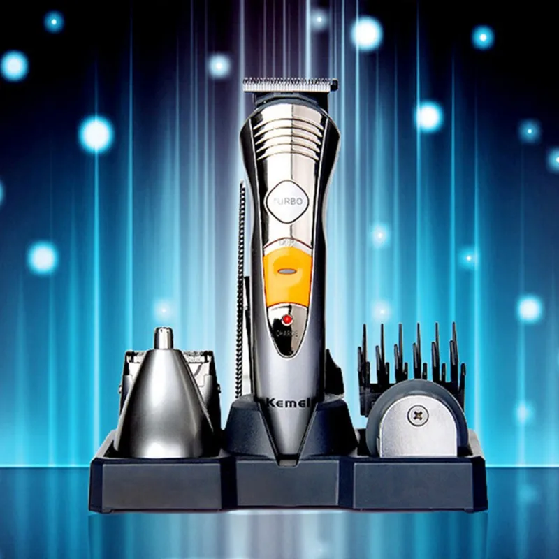 Профессиональная многофункциональная машинка для стрижки волос KEMEI 7 в 1 триммер