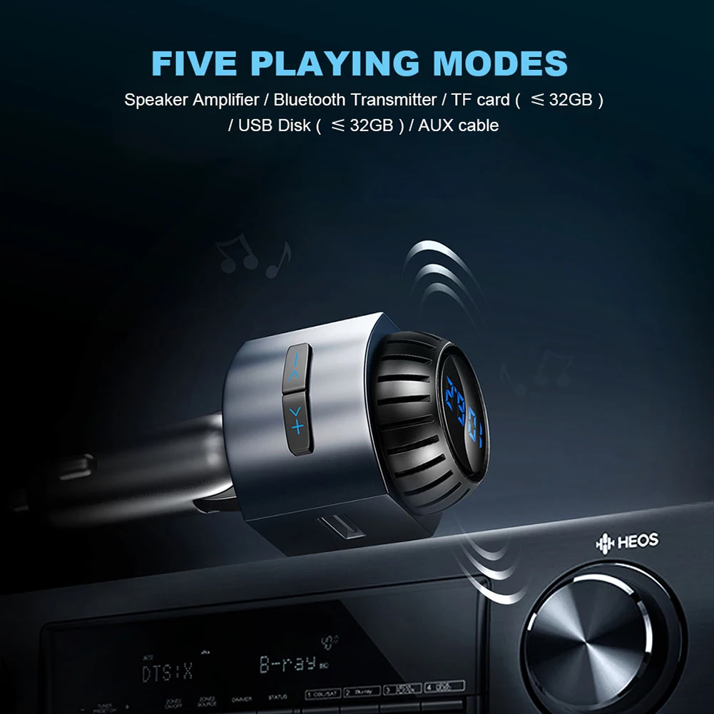 Fm передатчик Bluetooth Беспроводной автомобиля мультифункциональная USB зарядка MP3