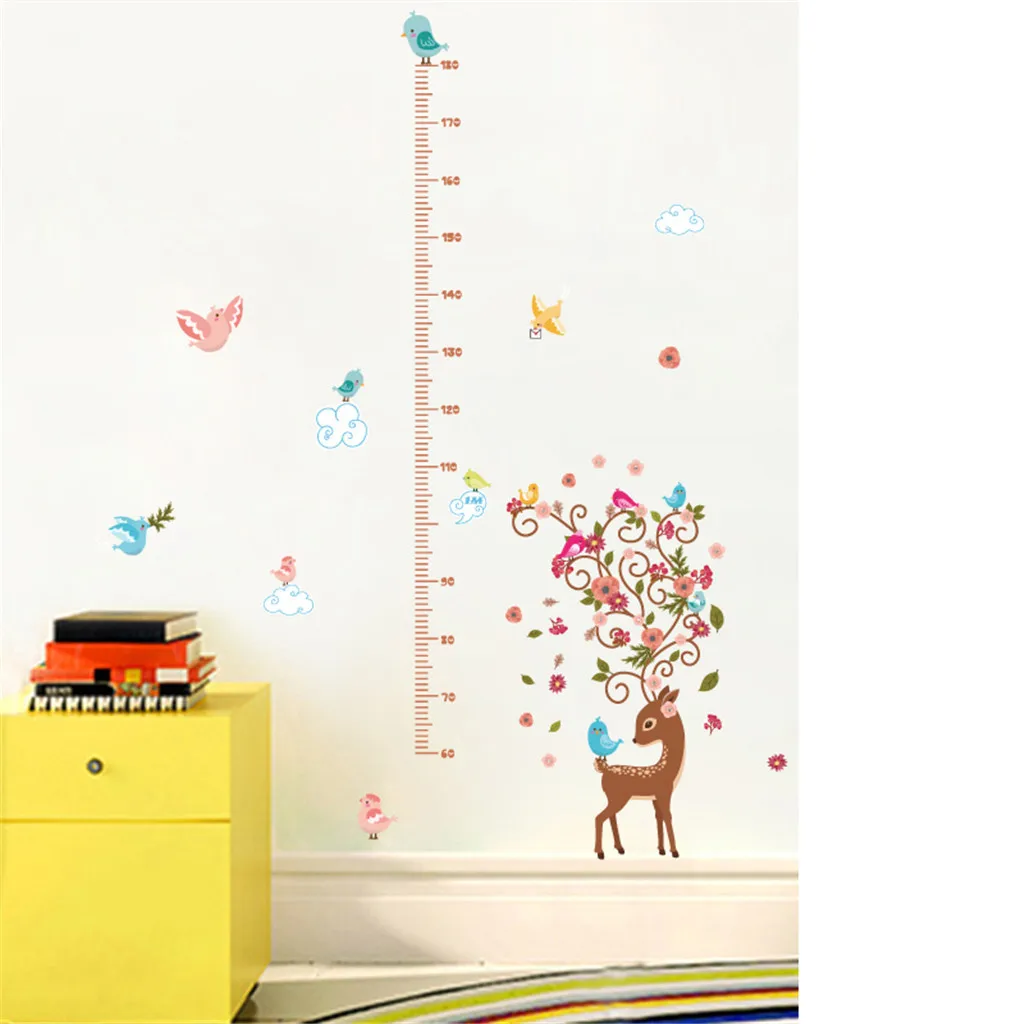 Птица Сика олень Высота наклейки спальня детская комната съемные на стену 0506 |