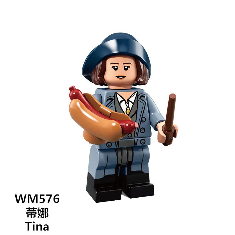 С фантастическими животными Newt Niffler фигурки The criles of Grindelwald Тина Добби Дамблдор блоки-кирпичики игрушки поп WM575