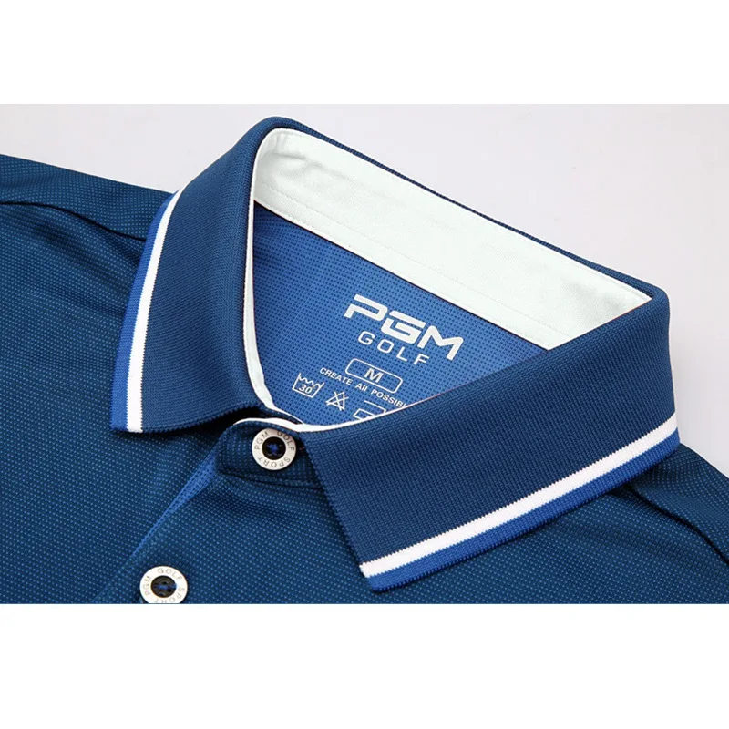 New Man Golf Shirt Quick-drying Men Fitness T-Shirt Outdoor Turn-down Collar Golf Shirts Sports Running T-Shirt
