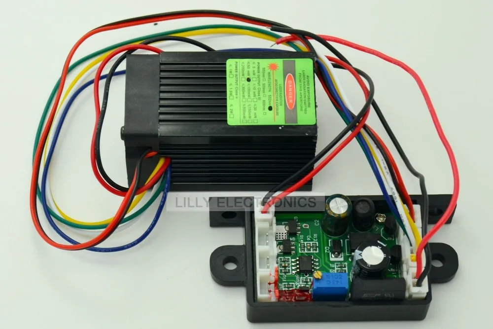 12V 532nm 50mw зеленый лазерный модуль DPSS Вентилятор охлаждения TTL 0 30KHZ DIY Lab высокое