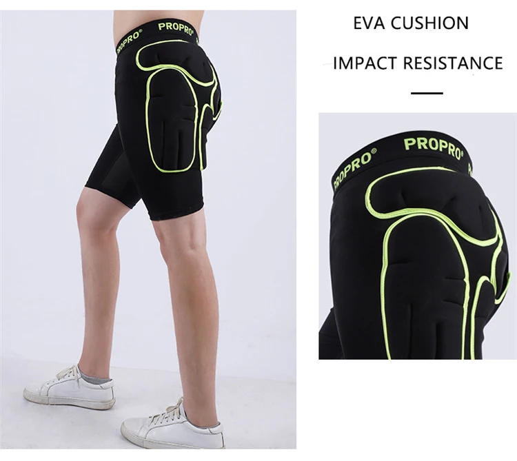 PROPR Motorcycle Shorts Outdoor Sports Shorts Hip Pad Protector Ski Snowboard Skate Pants Moto Armor Shorts Mat Protection
