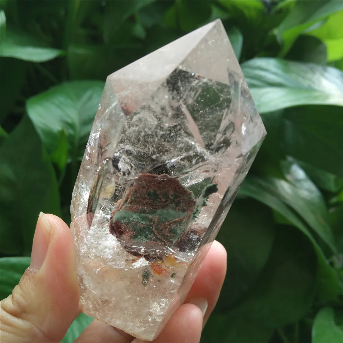 Кристал фантом точка призрак кварцевая палочка Wicca камни Кристаллы Камень