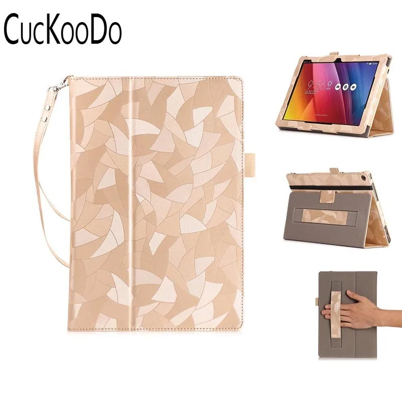 CucKooDo Премиум PU кожаный чехол Защитная подставка ручной ремешок для ASUS Zenpad Z8s ZT582KL