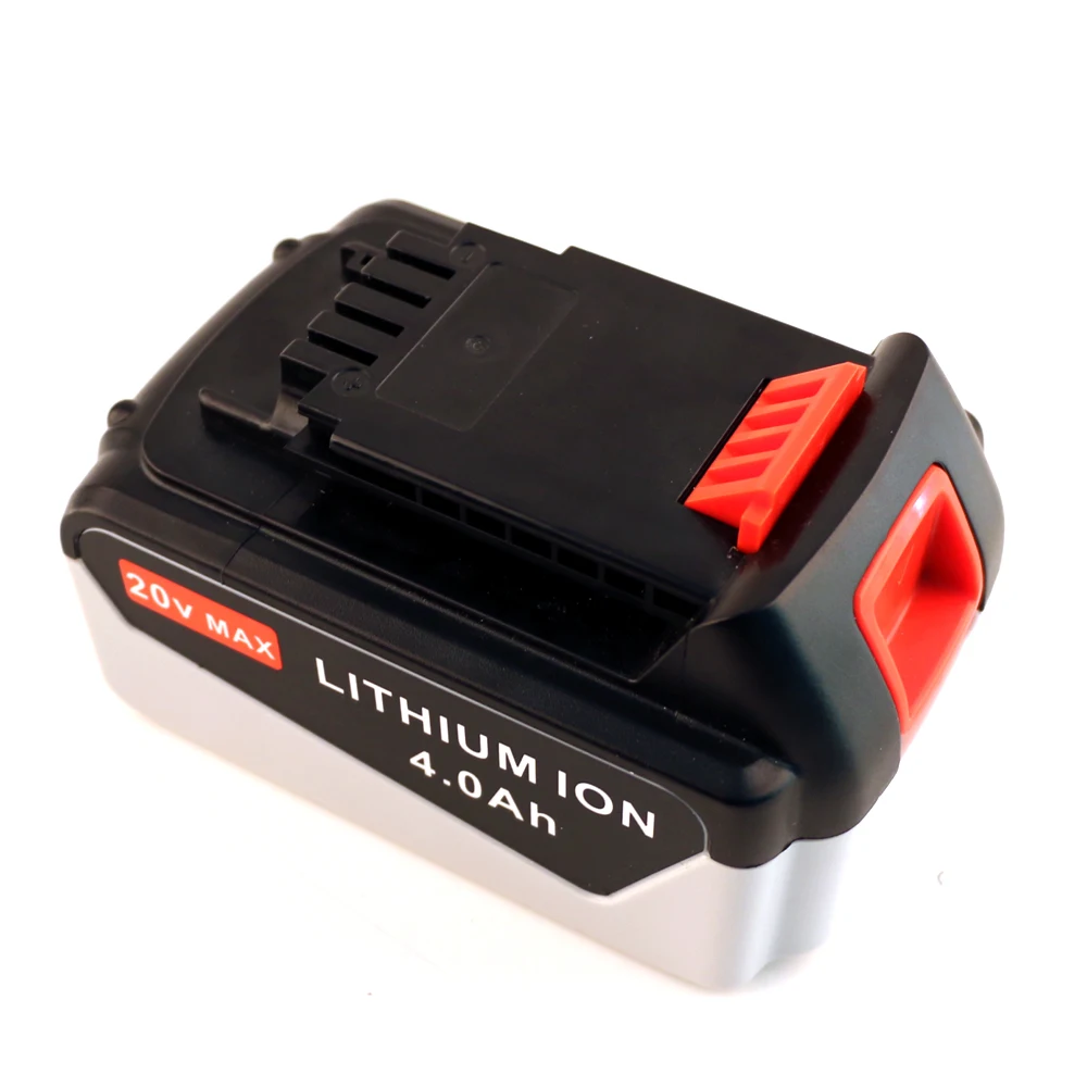 ELEOPTION для Black & Decker 4 шт. Перезаряжаемые Мощность инструмент Батарея 20 В 4.0 Ah 4000 мАч