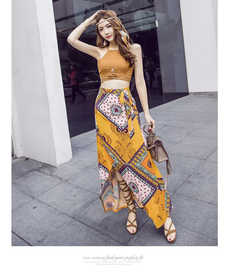 Женское платье-макси с открытой спиной и лямкой на шее | Женская одежда