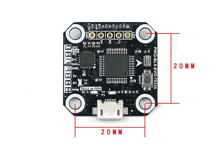 Мини-куб 20*20 PIKO BLX FC Контроллер полета для Kingkong Flyegg FPV гоночный бесколлекторный