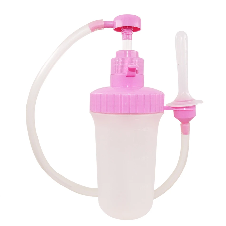 Pink Ирригатор для влагалища, анальная клизма, шприц, многоразовые колоники, медицинский вагинальный моющий оросительное устройство, моющий Женский Секс продукт - Цвет: Pink