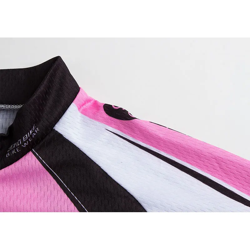 Короткое zerobike Для женщин Велоспорт Джерси Горный велосипед спортивная Топы