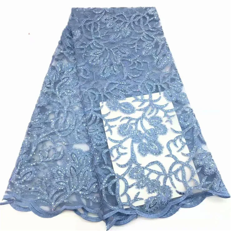 Сверкающая ткань с блестками 5 ярдов новое Тюлевое кружевное платье для платья 2019