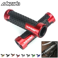 motorcycle hand grips 78 22mm cnc aluminum rubber gel handle grip for yamaha xmax 250 300 400 2017 2018 red blue black gold