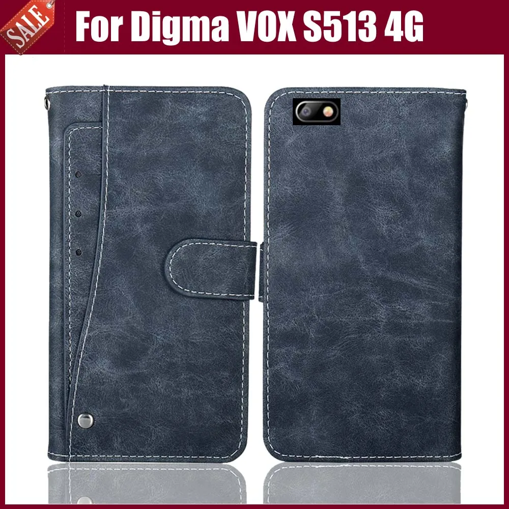 Новый дизайн! Digma VOX S513 4G чехол Роскошный кошелек Винтажный для телефона защитный