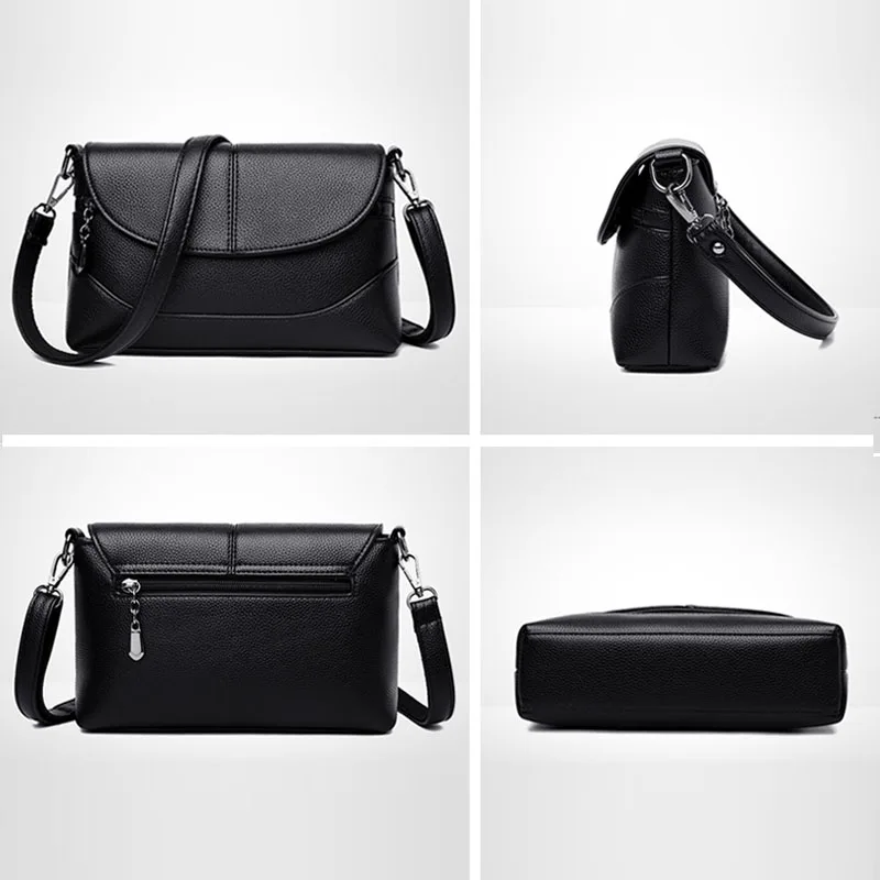 Сумка мессенджер женская маленькая кожаный саквояж на плечо мягкая миниатюрная