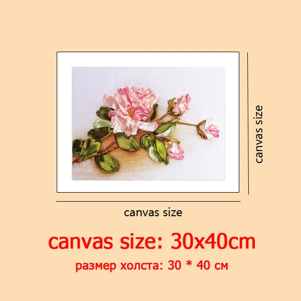 C-0331 Набор для вышивания 3D лент с розами, рукоделие, вышивка крестом, вышивка для начинающих, рукоделие, рукоделие - Цвет: C-0331