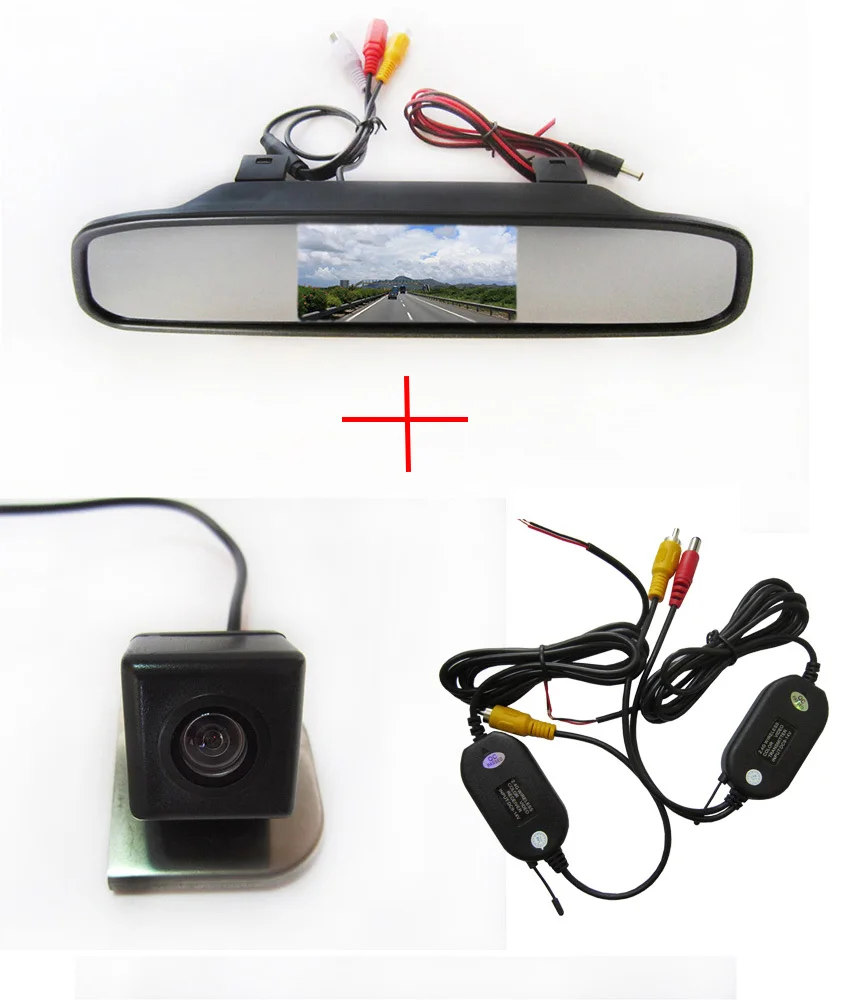 

Wireless WIFI CCD camera Car Rear View Camera for 2012 Ford Focus,with 4.3 Inch Rear view Mirror Monitor