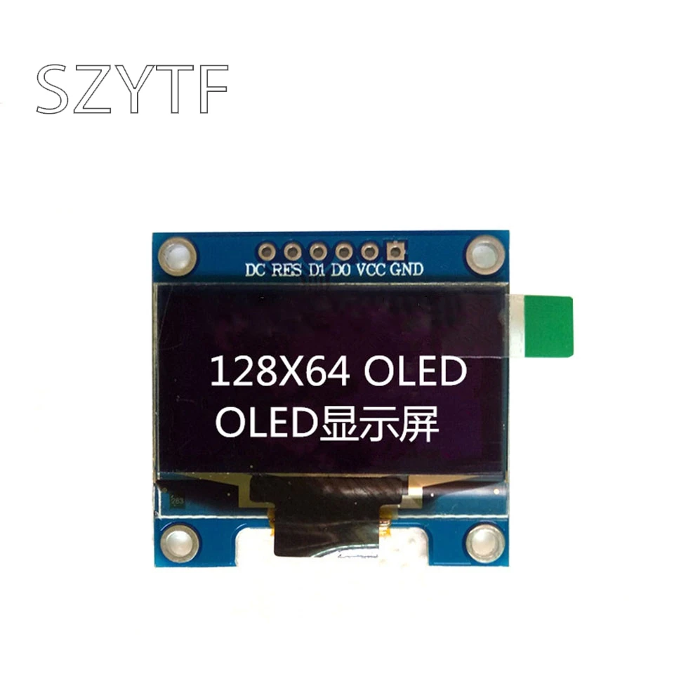 0 96 I2C IIC SPI последовательный 128X64 Виниловый фон с изображением синих и желтых O
