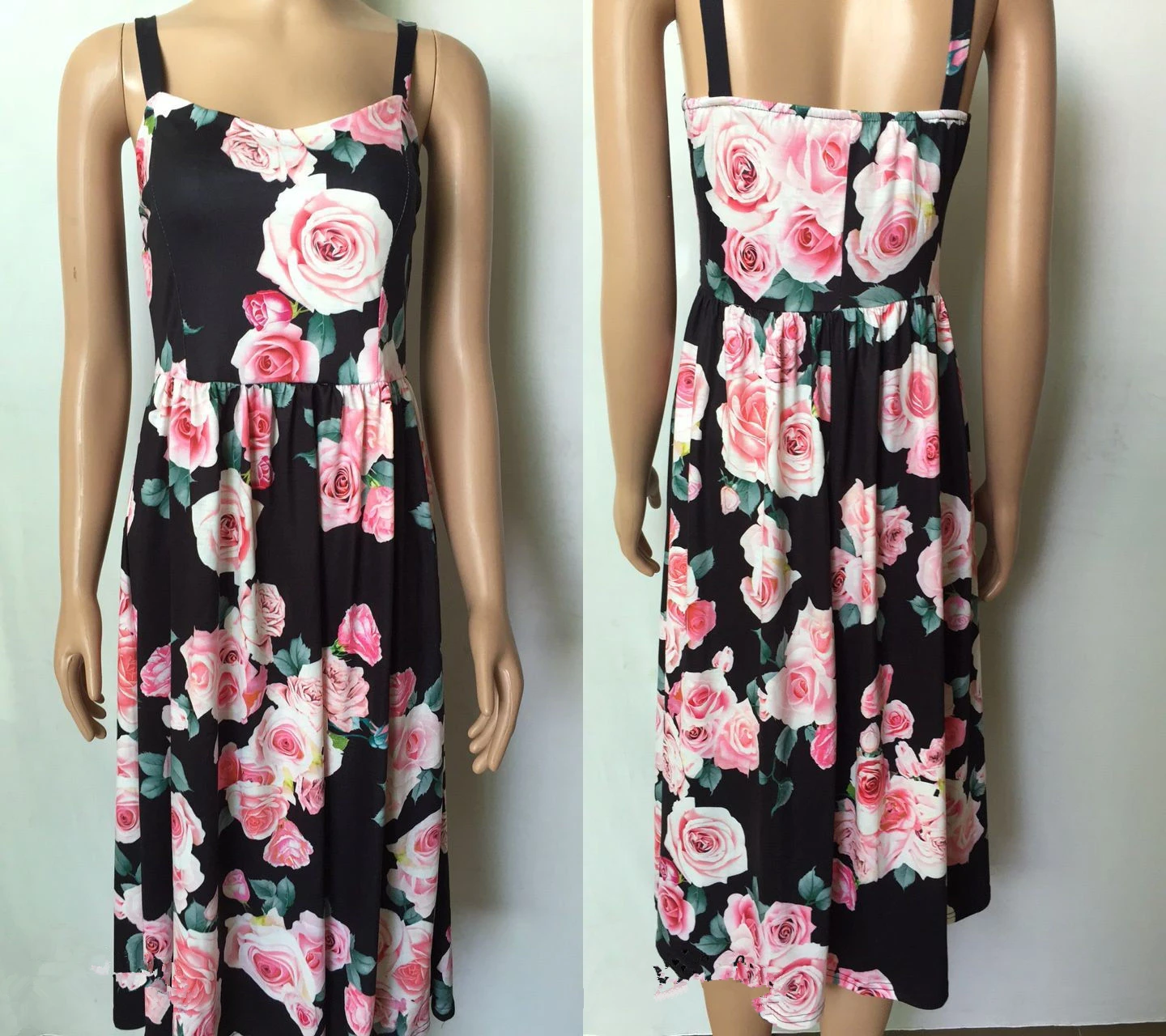 Семейное платье для мамы и дочери с цветочным принтом маленьких девочек