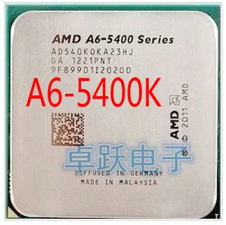 Процессор AMD A Series двухъядерный процессор A6 5400 K 3 6 ГГц 65 Вт разъем FM2 бесплатная