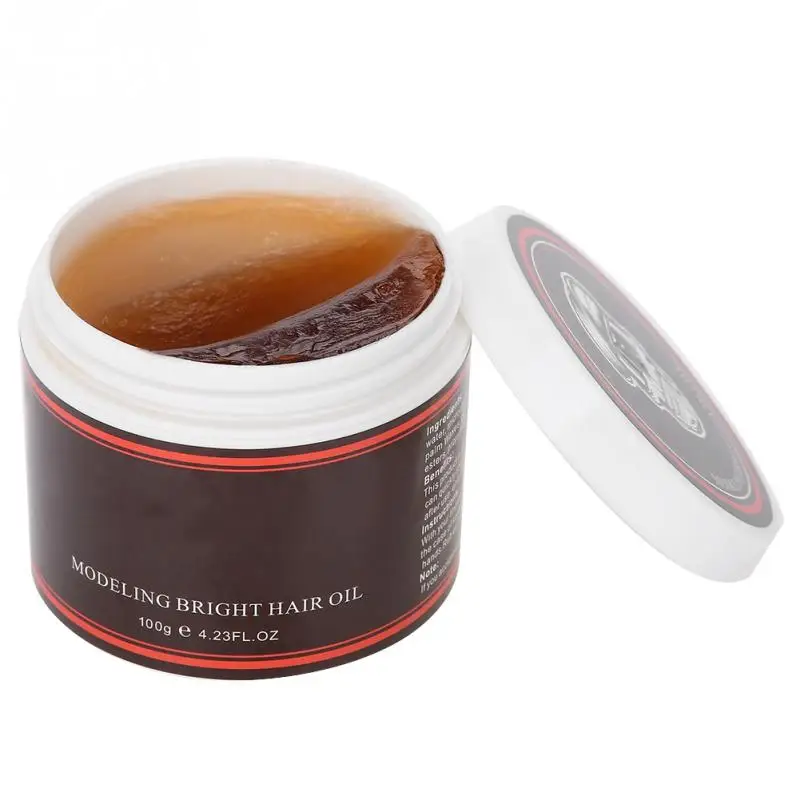 100 г Профессиональный Ретро масло для волос воск Сильный Стиль Восстановление